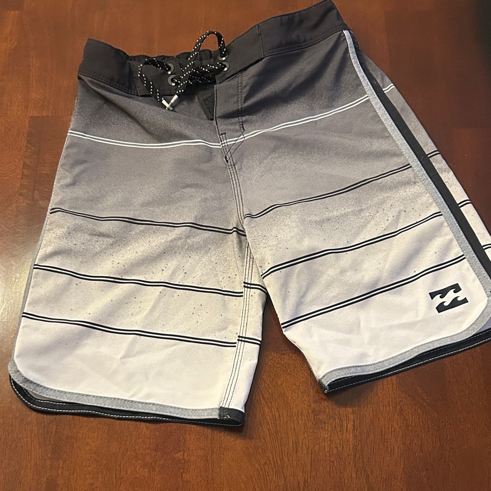Billabong Kids Swim Trunks - Black and Gray